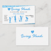 愛するハンズライトブルー清掃サービス 名刺 (正面/裏面)