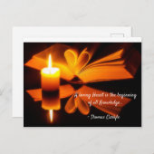 愛するハートは、すべての知識の始まりです。 ポストカード (正面/裏面)