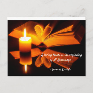 愛するハートは、すべての知識の始まりです。 ポストカード