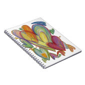 愛するハートカラフルラブアートジャーナルノートブック ノートブック (右側)