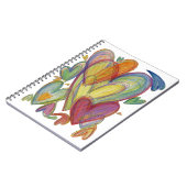 愛するハートカラフルラブアートジャーナルノートブック ノートブック (左側)