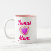 愛するハートボーナス母さん私を愛してくれてありがとう… ツートーンマグカップ (左)