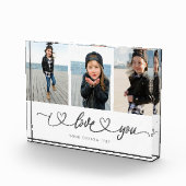 愛するハートモダン脚本のお母さんの日 フォトブロック (右)