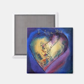 愛するハート磁石 マグネット (正面/裏面)
