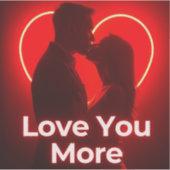 愛するバレンタインデザイン シール (正面)