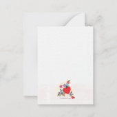 愛するバレンタインデーのカード ノートカード (裏面)