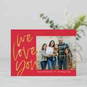 愛するバレンタインデーのカード 箔シーズンカード (立ち正面)