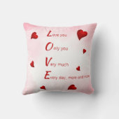 愛するバレンタイン クッション (裏面)