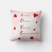 愛するバレンタイン クッション (正面)