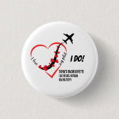 愛するパイロット、エアプレーンハーツ、バチェロレッテパーティ 缶バッジ (正面)