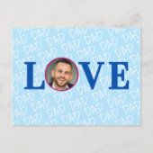 愛するパパへ 現代のカスタム写真 ポストカード (正面)