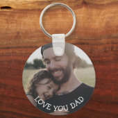愛するパパパーソナライズされた、フォトキーチェーン キーホルダー (正面)