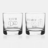 愛するパパ最高のパパ賞受賞者 ウイスキーグラス (正面)