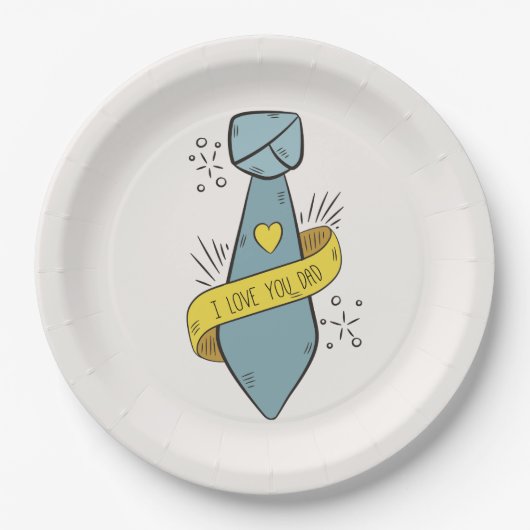 愛するパパ父の日 | ペーパープレート (正面)