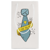 愛するパパ父の日 |抱き枕 スモールペーパーバッグ (裏面)