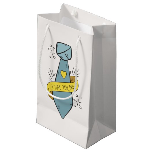 愛するパパ父の日 |抱き枕 スモールペーパーバッグ (正面アングル)