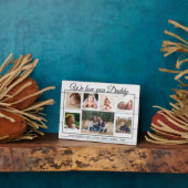 愛するパパ7フォトコラージュ父の日木 フォトプラーク (側面)