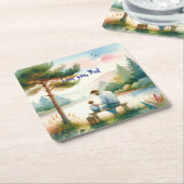 愛するパパ スクエアペーパーコースター (アングル)