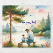 愛するパパ スパークリングワインラベル (シングルラベル)