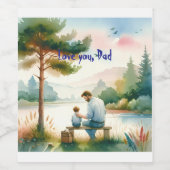 愛するパパ ワインラベル (シングルラベル)