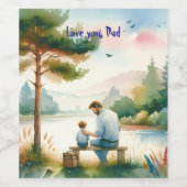 愛するパパ ワインラベル (シングルラベル)