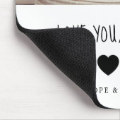 愛するパパ |写真と手書き文字 マウスパッド (コーナー)