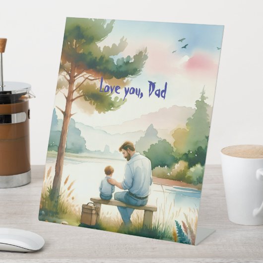 愛するパパ 台座サイン (インサイチュ)