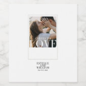 愛するパーソナライズされた応援 ワインラベル (シングルラベル)