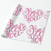 愛するピンク ラッピングペーパー (アンロールド)
