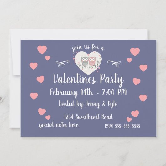 愛するフクロスのバレンタインデー 招待状 (正面)