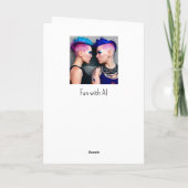 愛するブーパーソナライズされたハッピーアニバーサリー カード (裏面)