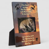 愛するペットについてのより多くの考え フォトプラーク (側面)