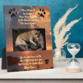 愛するペットについてのより多くの考え フォトプラーク (側面)