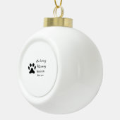 愛するペットのメモリアルに名前を入れて セラミックボールオーナメント (右)