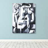 愛するペットのメモリアルキャンバス - オーダーメイドギャラリー キャンバスプリント (インサイチュ (ウッドフロア))