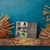 愛するペットのメモリアル名言フォトコラージュ フォトプラーク (側面)