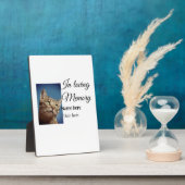 愛するペットの名前を偲ぶメモリアル フォトプラーク (側面)