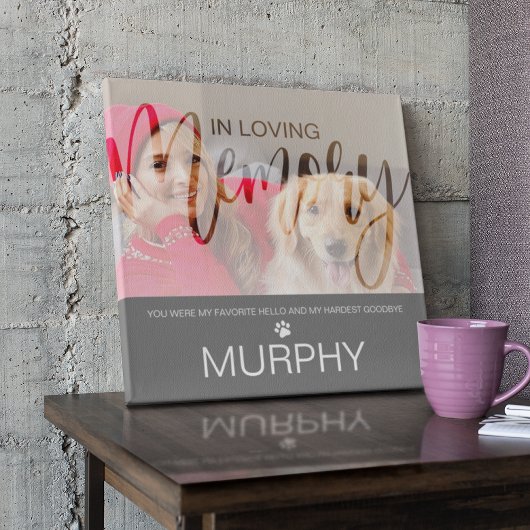 愛するペットの思い出の写真 ペットメモリアルプレート フォトプラーク