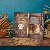 愛するペットの思い出の木製プレート フォトプラーク (側面)