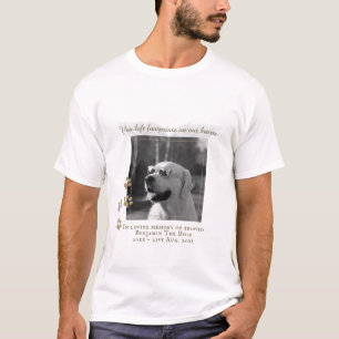 愛するペットの思い出 犬の追悼記念品 Tシャツ
