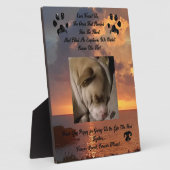 愛するペットの思い フォトプラーク (側面)