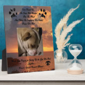 愛するペットの思い フォトプラーク (側面)