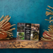 愛するペットの蛇の思い出写真コラージュ フォトプラーク (側面)