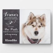 愛するペットの記憶にカスタム写真ペットメモリアル フォトプラーク (正面)