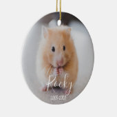 愛するペットの記憶、犬猫、鶏、ハムスター セラミックオーナメント (右)