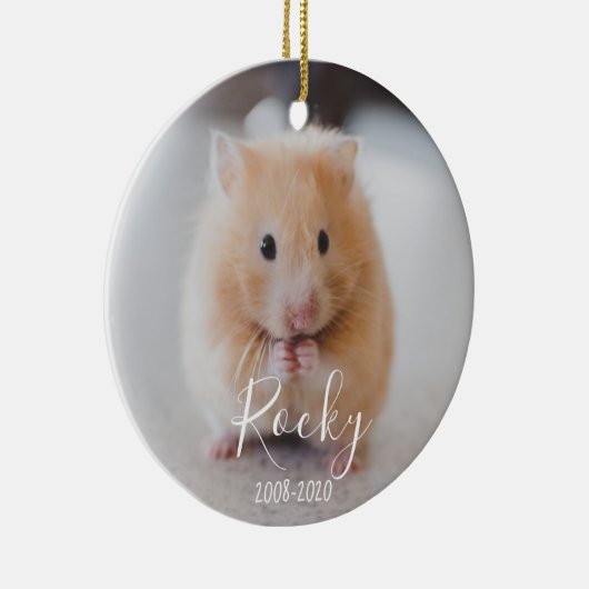 愛するペットの記憶、犬猫、鶏、ハムスター セラミックオーナメント (右)
