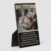 愛するペットを偲んで フォトプラーク (側面)