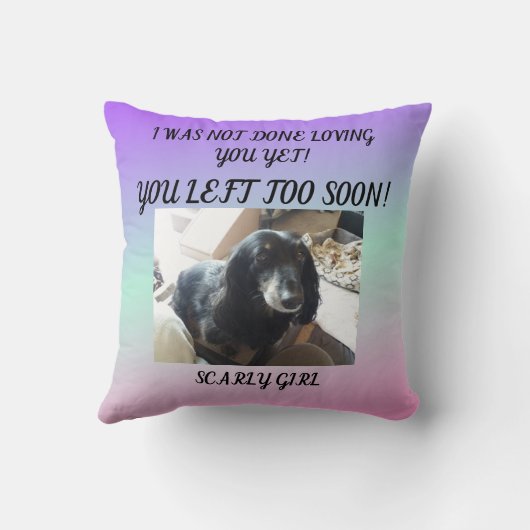 愛するペットを讃える心からの追悼碑 クッション (裏面)