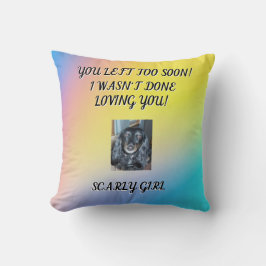 愛するペットを讃える心からの追悼碑 クッション