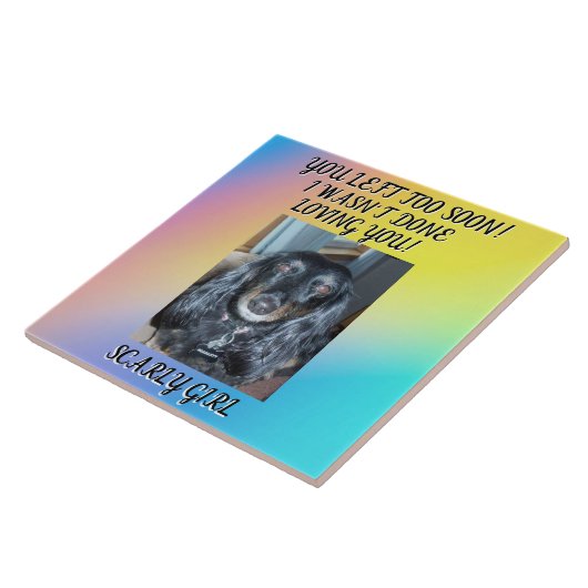 愛するペットを讃える心からの追悼碑 タイル (側面)